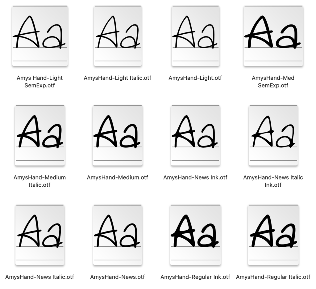 Font Collection Box Amy Winehouse